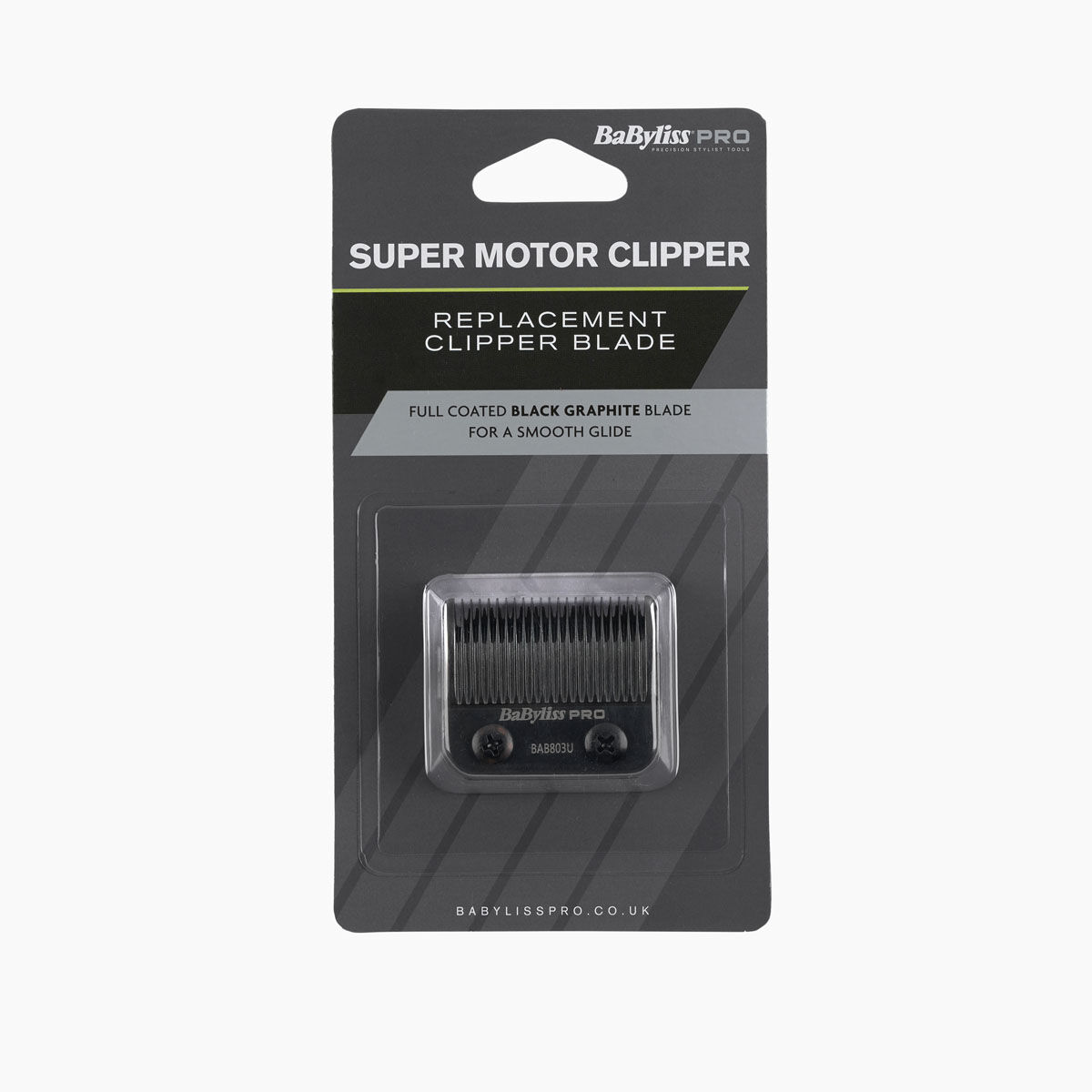 Super Motor Cordless Clipper Graphite Taper Blade (Black) packaging
